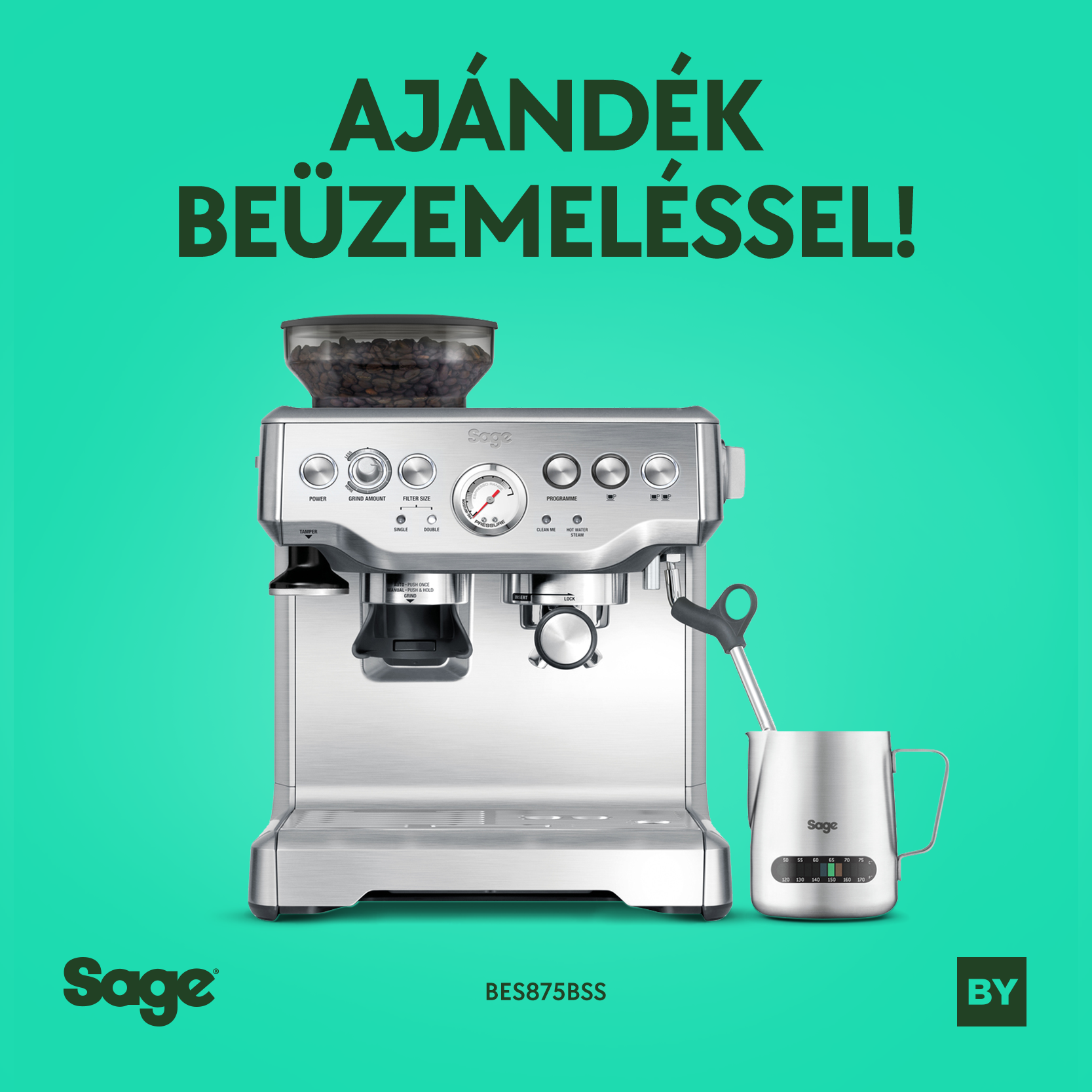 .Sage BES875BSS - The Barista Express